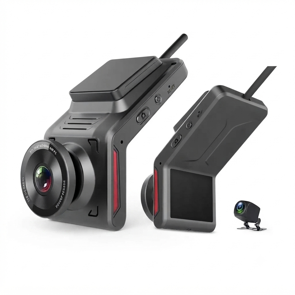 Dorado 4K + 4G Smart Dashcam GPS Tracker — Ultimate Dual Camera Vehicle Security & Recording Solution